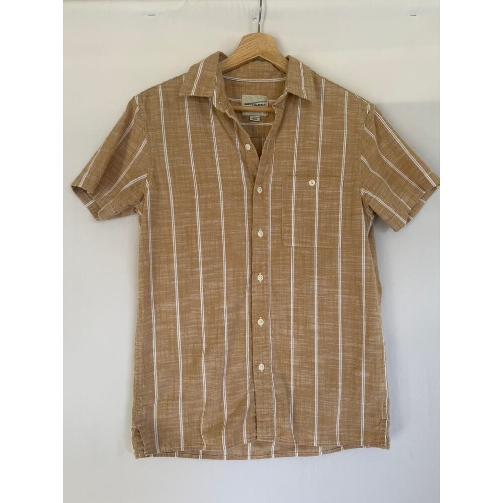American Eagle Beige‎ Cotton Button Down- Size XS